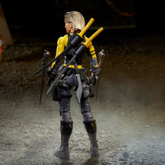 Helix weapon accessories shown with figure in display pose