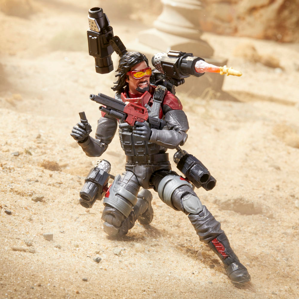 G.I. Joe Iron Grenadier Metal-Head with alternate hair and helmet options.