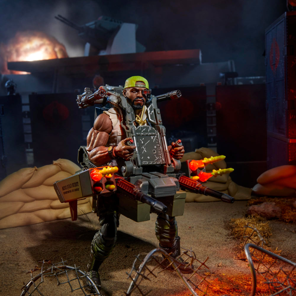 G.I. Joe missiles and blast effects add dramatic impact to poses