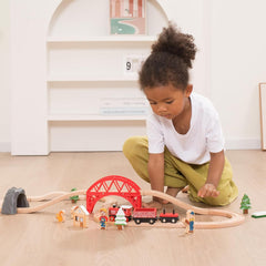 Giant bean forest train cars expand the playable railway