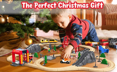 Giant Bean mountain track piece adds elevation for dynamic rail adventures.