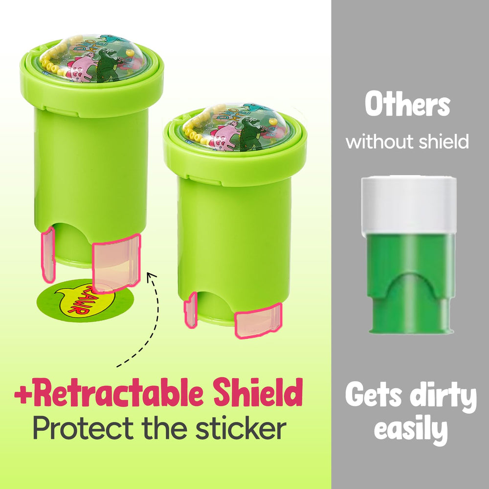 Giant bean Sticker Stamper retractable bottom prevents mess