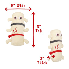 GIANT MICROBES Back Pain Plush offers emotional support during study or recovery