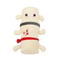 GIANT MICROBES Back Pain Plush front view, cuddly lumbar spine model for learning