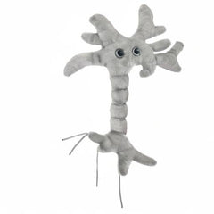 GIANTMICROBES Brain Cell Plush in mental health awareness setup.