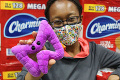 GIANT MICROBES colon plush shows detailed anatomy for classroom demos.