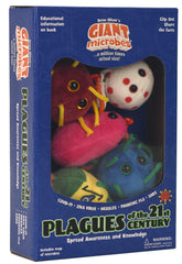 GIANT MICROBES COVID plush keychain for classroom learning and display.