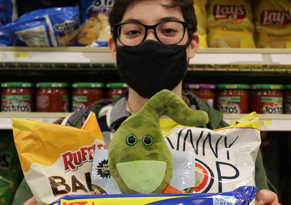 Post-surgery get well gift option featuring a cuddly gallbladder plush.