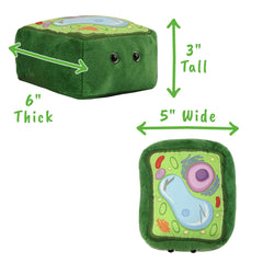 GIANT MICROBES plant cell plush chloroplasts ideal for plant biology demonstrations and study aids.