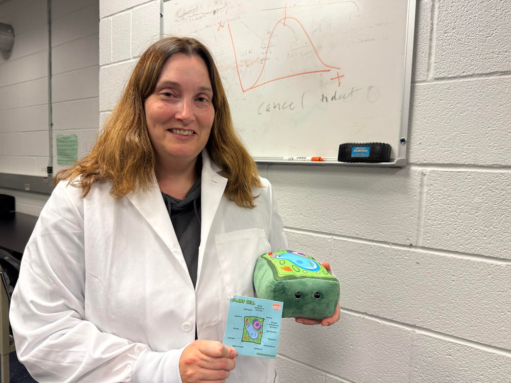 GIANT MICROBES plant cell plush endoplasmic reticulum visualizes cell pathways in class.