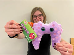 GIANT MICROBES Thyroid Plush as part of a gift set for education and care