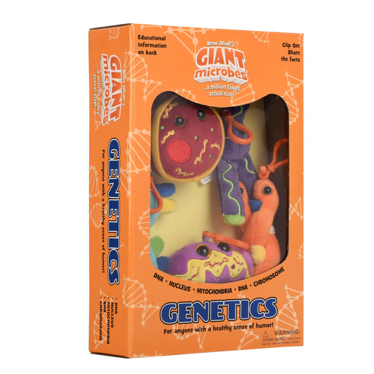 GIANTMICROBES DNA plush keychain for classroom learning and curiosity.