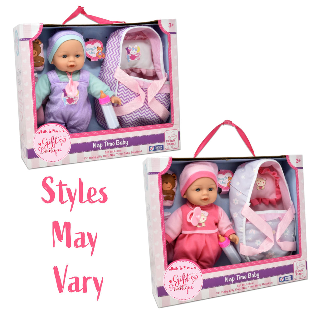 Gift Boutique baby doll pacifier close-up highlights soothing pretend feeding moments.