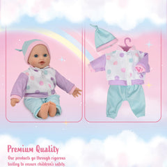 Gift Boutique backpack carrier open view highlights convenient storage for doll accessories