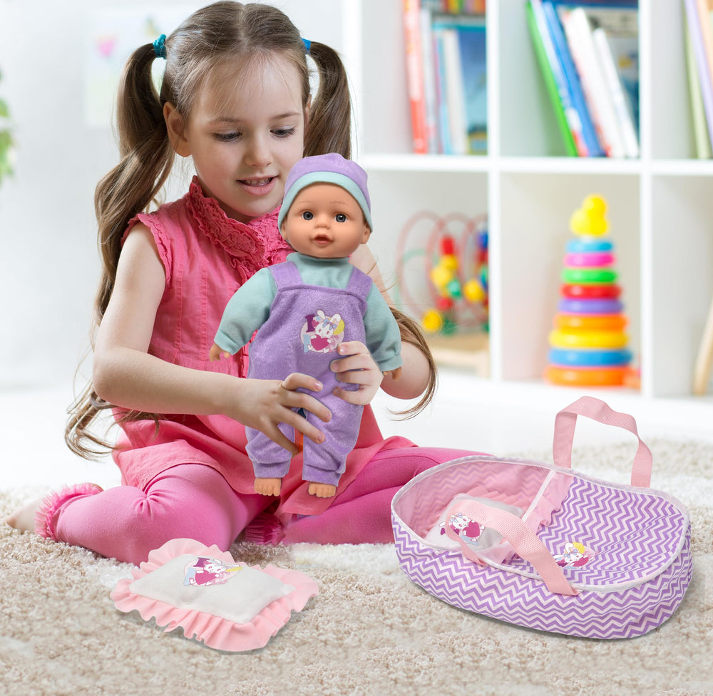 Gift Boutique pillow and blanket provide soft textures for comforting hugs.