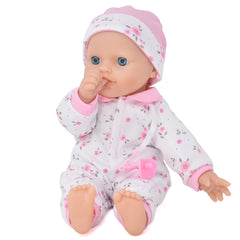 Gift Boutique soft vinyl head detail adds realistic charm for gentle play.