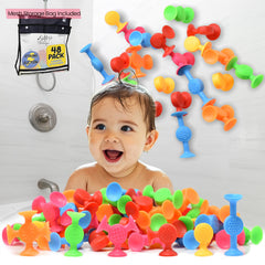 Gift Boutique Toddler Suction Cup Bath Toy with bright textures for sensory play