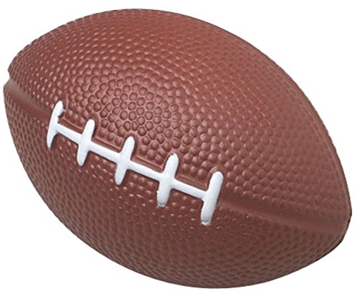 GiftExpress football-themed stress ball, 4-inch foam, great as party favors for birthdays.