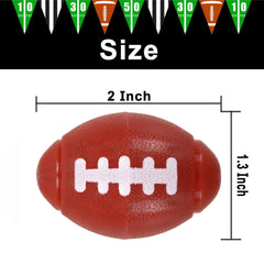 GiftExpress football fidget spinner on desk, brown spinner close-up for portable stress relief.