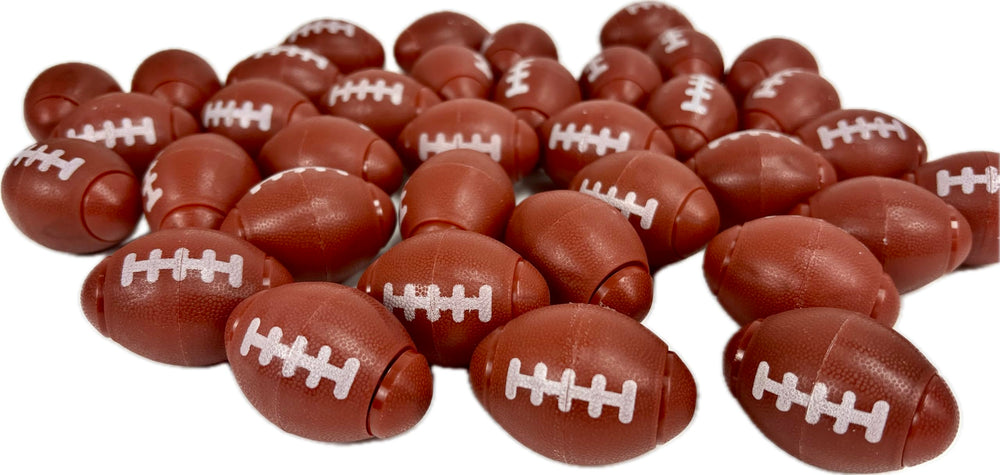GiftExpress brown football fidget spinner, durable ABS build for long-lasting fun.