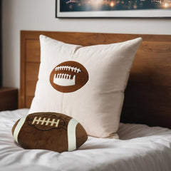 GiftExpress plush pillow enhances kid rooms with soft, huggable game day charm