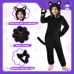 GIFTINBOX cat costume hood ears detail enhances realistic look for parties