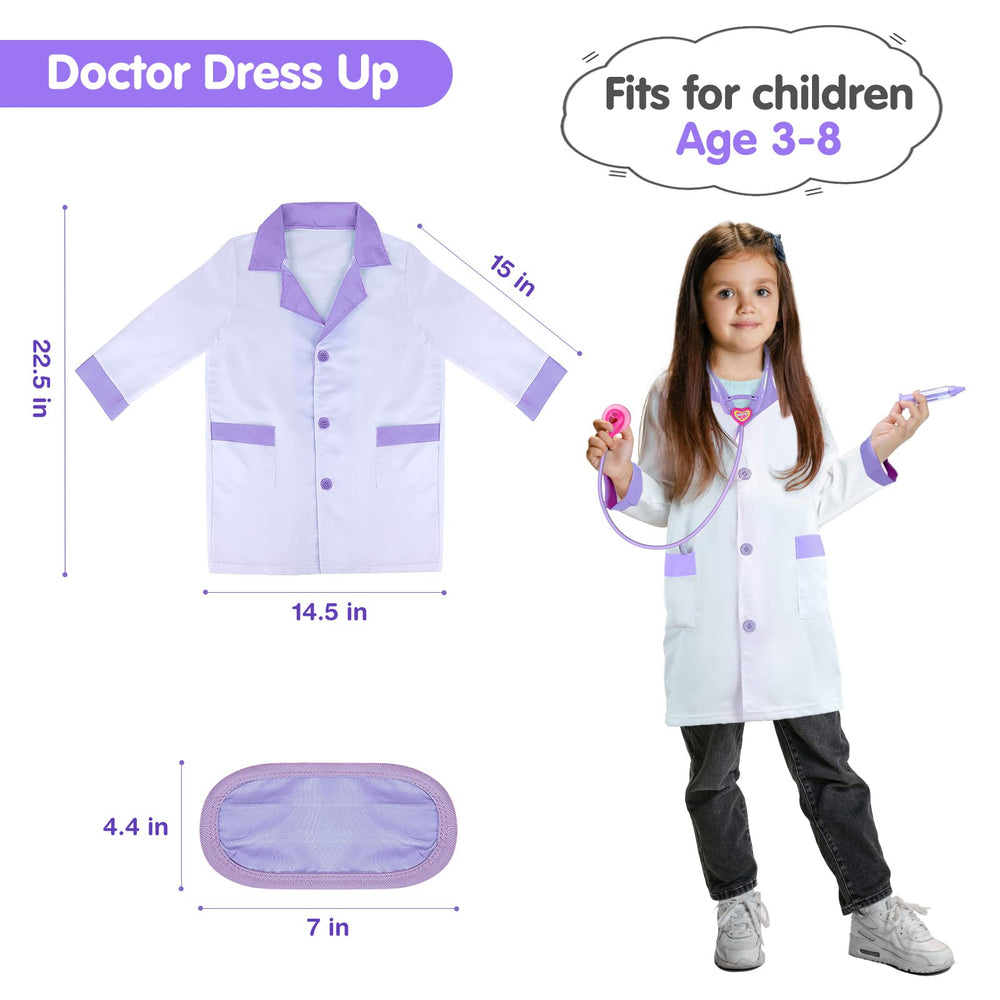 GIFTINBOX doctor kit oral mirror helps kids inspect safely.