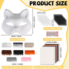Giftota plush faux fur for soft, realistic mask embellishments.