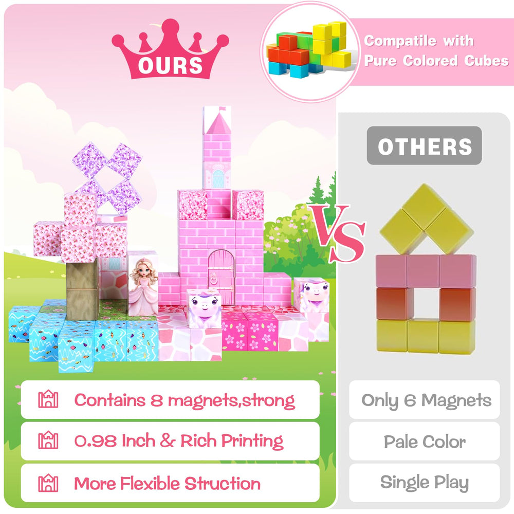 GiftPeak magnetic blocks with safe, sturdy magnets for stable builds.