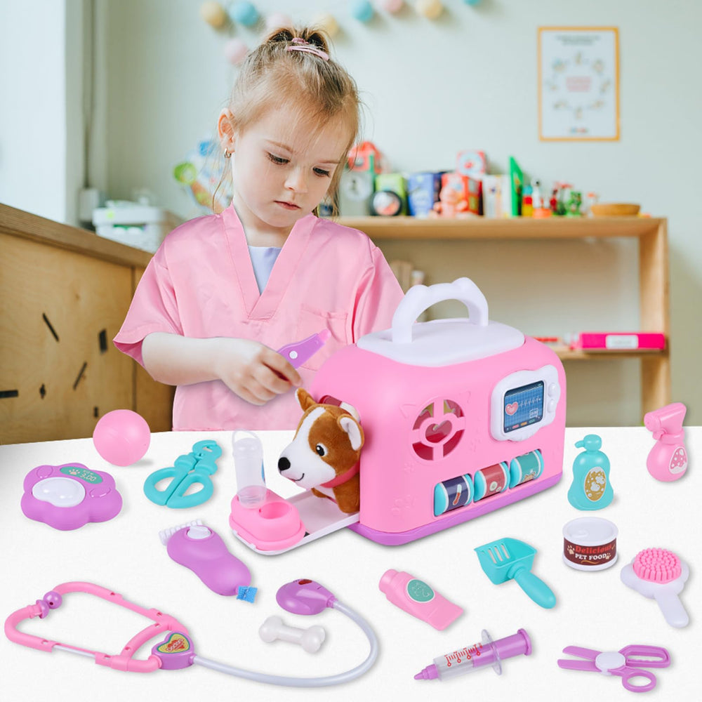 Gifts2U care accessories kit complete set for grooming and feeding pretend pets