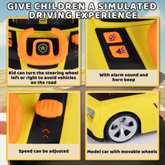 Gifts2U child driving experience at home encourages imaginative play.