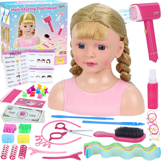 Gifts2U doll head styling kit for imaginative hair play.