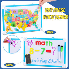 Gifts2U dry erase whiteboard with magnets for group spelling and math practice