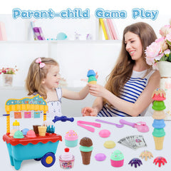 Gifts2U durable plastic cart with wheels stands up to active kids.