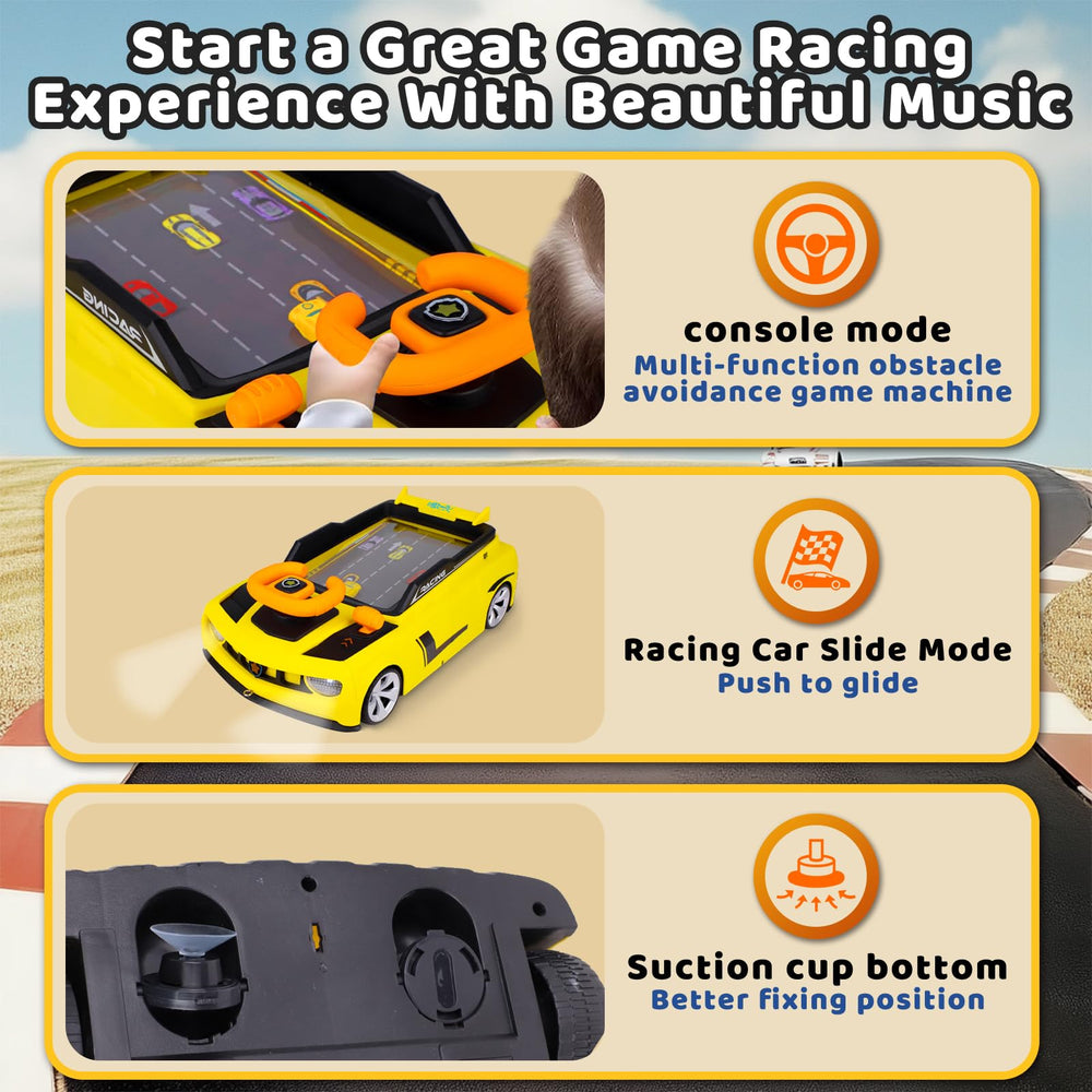 Gifts2U durable steering wheel with kid-friendly materials for active sessions.