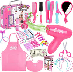 Gifts2U Hair Salon Playset storage box keeps tools organized for tidy playtime