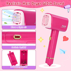 Gifts2U hairdryer with real airflow enhances immersive salon play.