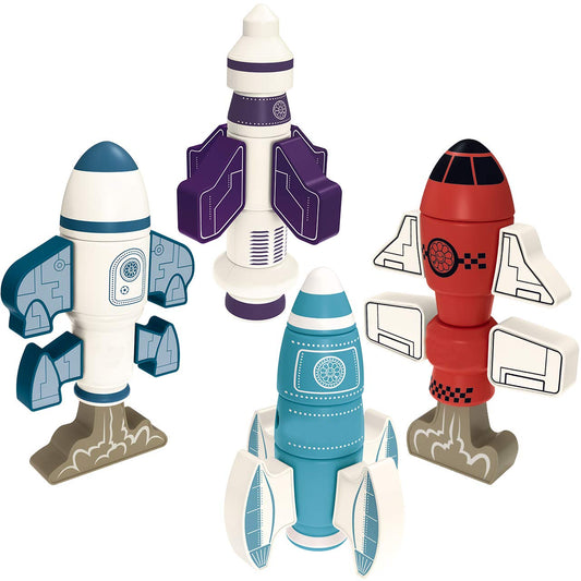 Gifts2U magnetic rockets build kit sparks imaginative construction play with magnets.