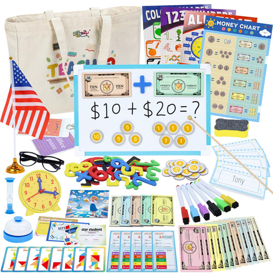 Gifts2U Pretend Teacher bag and accessories for immersive role-play