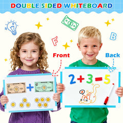 Gifts2U Pretend Teacher whiteboard for interactive classroom-style practice