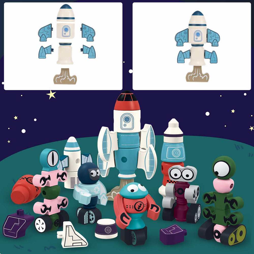 Gifts2U STEM learning toy enhances creativity and problem solving during building.