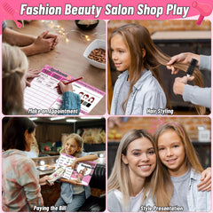 Gifts2U Hair Salon Playset styling manual and fake money boost role-play realism
