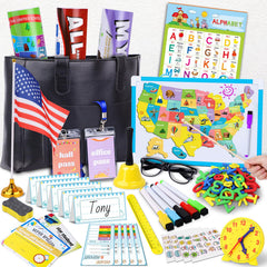 Gifts2U teacher bag for kids, ideal for pretend classroom play and organization