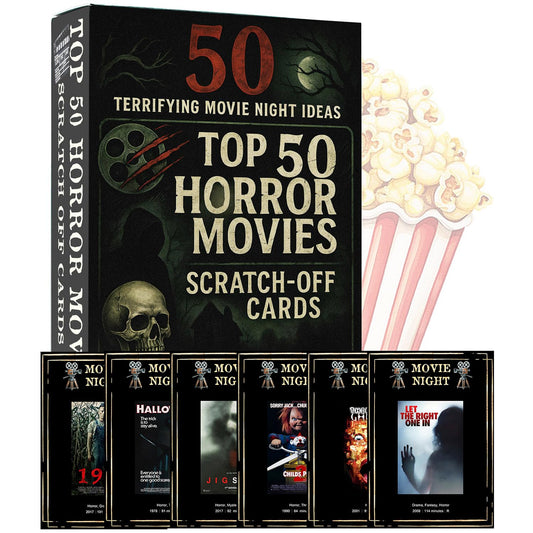 GIFTSFARM horror scratch-off deck cover for gift-ready presentation