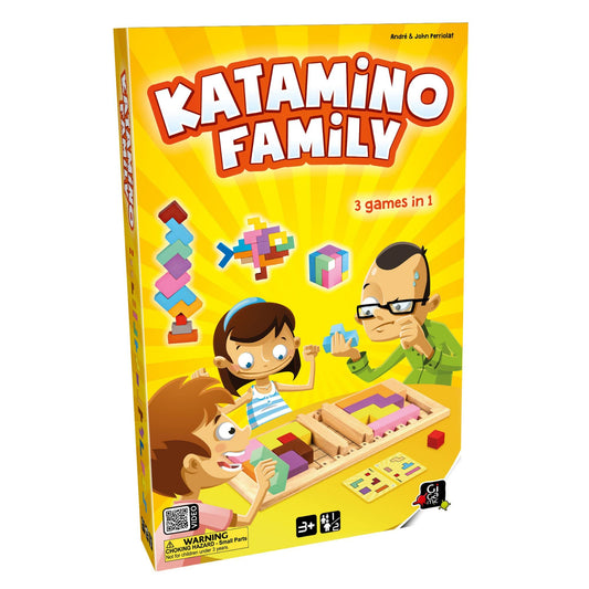Gigamic Katamino Family wooden puzzle pieces for family brain training.