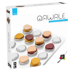 GIGAMIC Qawale Mini travel edition board for quick, on-the-go strategy fun.