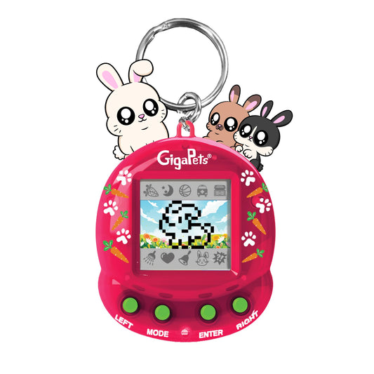 Giga Pets Bit Bunnies interactive pet on device for playful learning