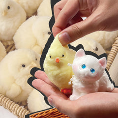 Gigididi Big Taba Squishy being cleaned with warm water and mild soap.