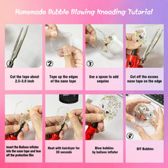 Gigididi nano tape bubbles shimmering purple roll sparks imaginative shapes and calm focus