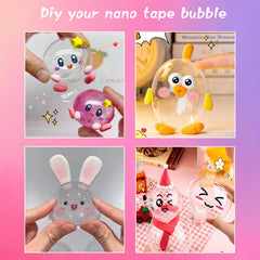 Gigididi nano tape bubbles transparent pack showcases clear bubbles for versatile DIY projects